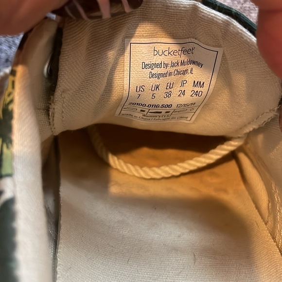 Womens bucketfeet Savusavu Rope Lace Fashion Sneakers, Green size 7 - Picture 8 of 8